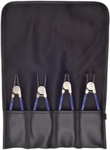 TECWERK Sicherungsringzangensatz 4-teilig 19-60 mm mit Rolltasche