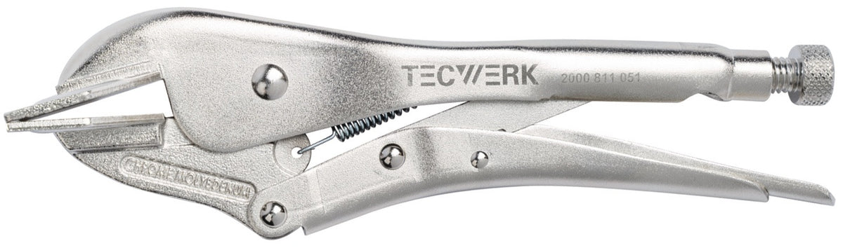 TECWERK Breitmaulgripzange Spannweite max. 37 mm – Ideal für Blechbearbeitung