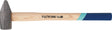 Vorschlaghammer 3000g Hickory TECWERK – DIN 1042, gesenkgeschmiedet, gehärtete Bahn und Pinne