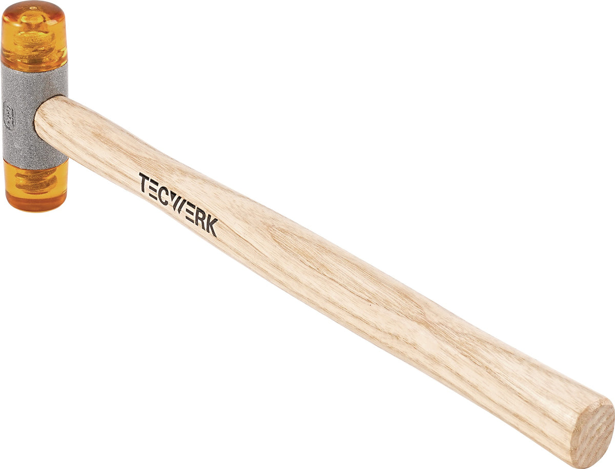 TECWERK Plastikhammer Celluloseacetat Kopf-Ø 22 mm Kopflänge 78 mm Holzstiel
