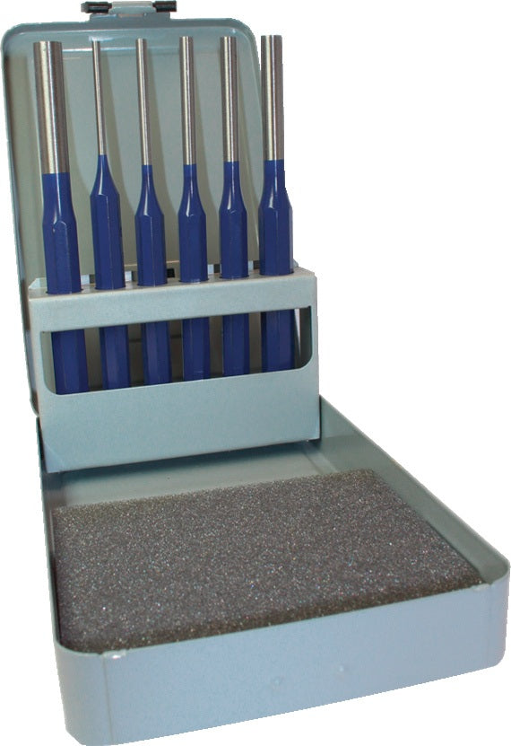 TECWERK Splintentreibersatz 6-teilig 3-10 mm CV-Stahl in Metallkassette