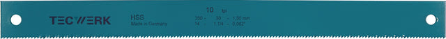 TECWERK Maschinensägeblatt HSS 450 x 38 x 2 mm, ZpZ 8, für Kasto-Maschinen