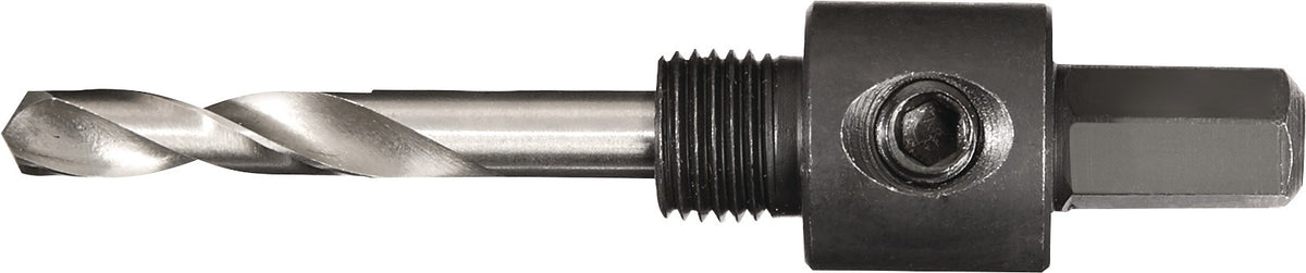 TECWERK Aufnahmeschaft 6-KT 9,5 mm mit Zentrierbohrer für Lochsägen 14-30 mm