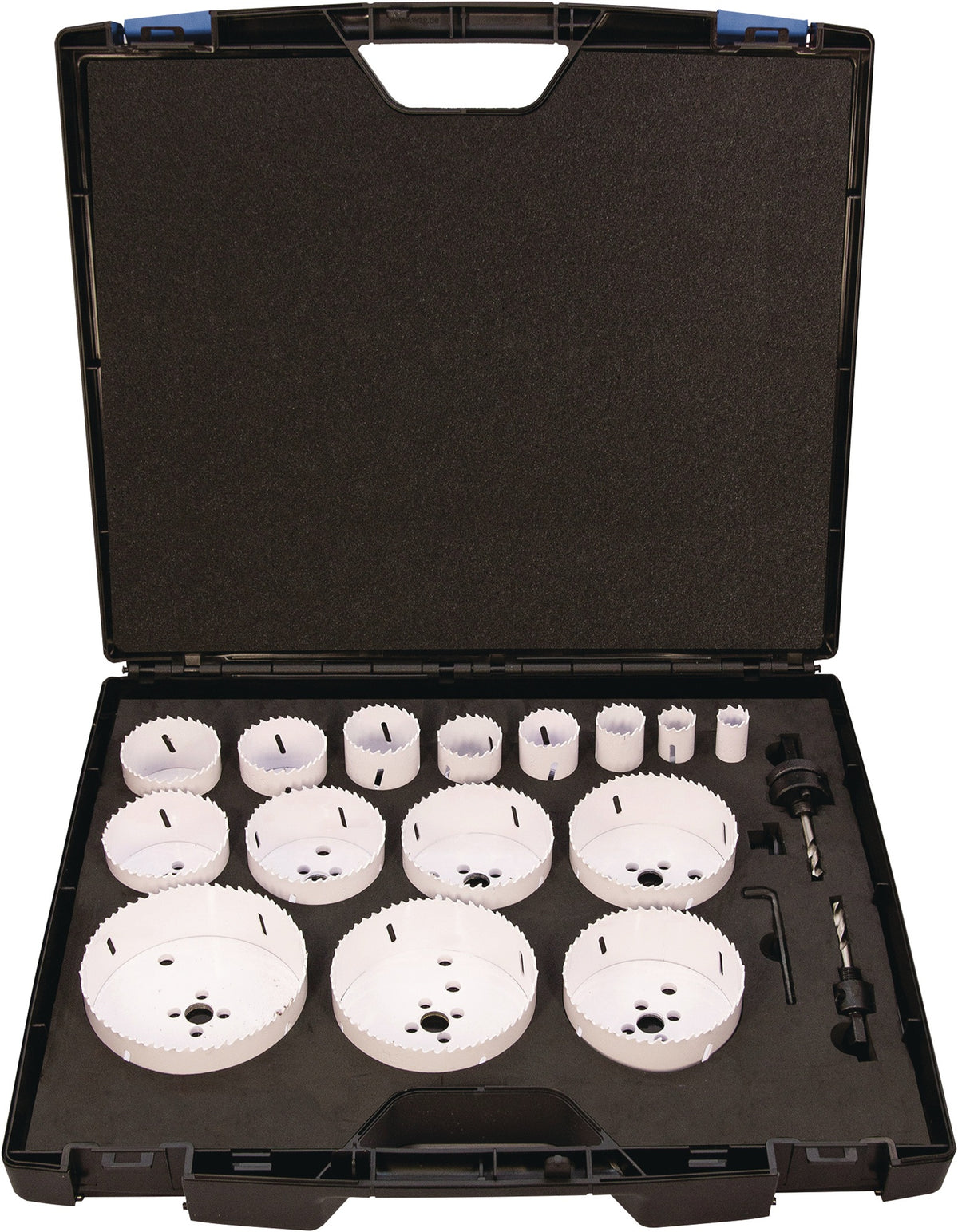TECWERK Lochsägensatz 16-teilig 16–76 mm Bi-Metall Schnitttiefe 38 mm