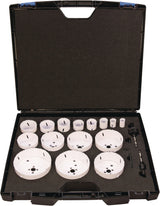TECWERK Lochsägensatz 16-teilig 16–76 mm Bi-Metall Schnitttiefe 38 mm
