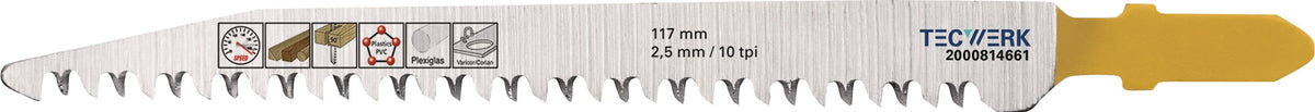 TECWERK Stichsägeblatt 80 mm BIM T 101 AiF für Laminat, Parkett & dünne Hölzer