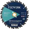 TECWERK Tischkreissägeblatt AD 300 mm Z20 WZ – Präzise Schnitte in Holz und Platten