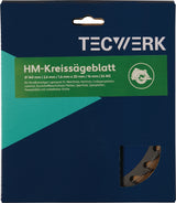 TECWERK Handkreissägeblatt 160 mm, 24 Zähne, WZ, für Holz & Kunststoff