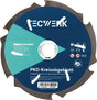 TECWERK Handkreissägeblatt AD 160 mm Z6 PKD – Für Faserzement, Gipsfaser, Spanplatten und MDF
