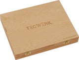 TECWERK Stechbeitelsatz 6-teilig 6-26 mm CV-Stahl 2-Komponentenheft Holzkasten