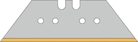 TECWERK Trapezklinge 52 x 18,7 x 0,65 mm ohne Lochung – 10 Stück im Spender