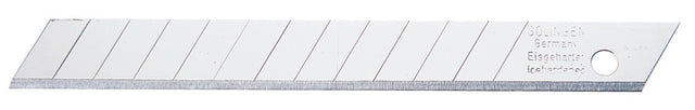 TECWERK Abbrechklinge 80 x 9,1 x 0,4 mm mit 12 Sollbruchstellen, 10 Stück im Spender