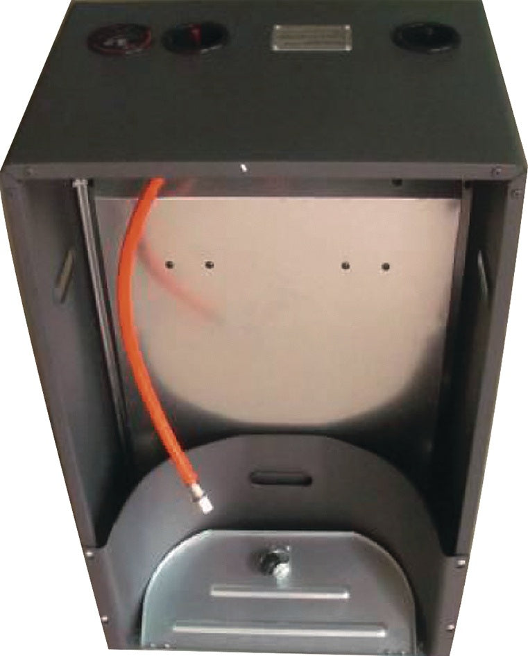 TECWERK Gasheizer Blue Flame 2,1-4,2 kW mit Thermostat und Piezozündung