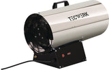 TECWERK Gasheizer 10 kW, 500 m³/h, 28 W – mit Druckminderer & Notabschaltung