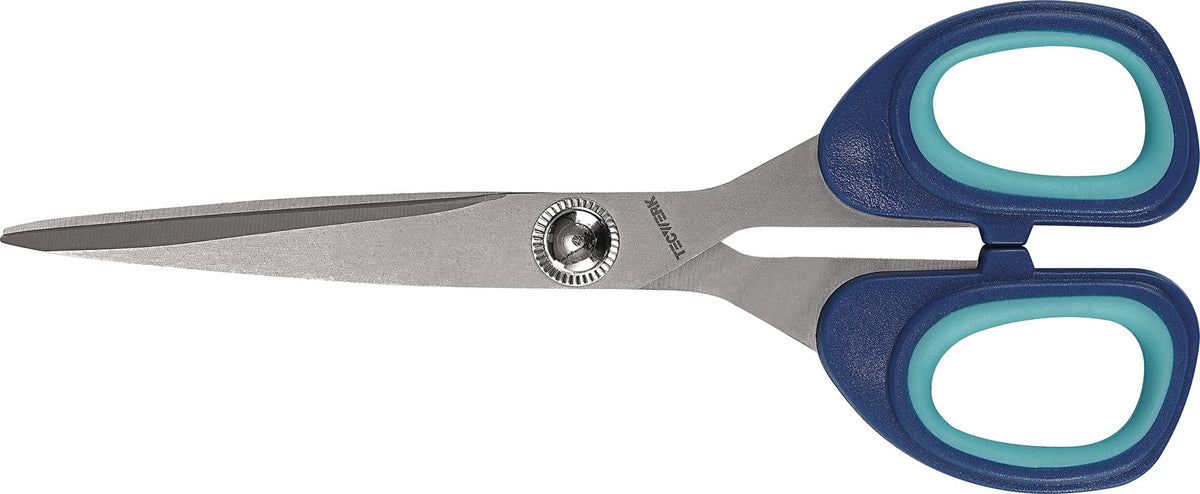 TECWERK Universalschere 180 mm titanbeschichtet mit 2K-Auge – schwarz/grau