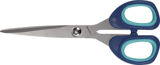 TECWERK Universalschere 180 mm titanbeschichtet mit 2K-Auge – schwarz/grau