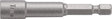 TECWERK Steckschlüsseleinsatz 6 mm mit 6-Kant-Antrieb, 60 mm Länge und Magnet