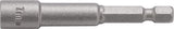 TECWERK Steckschlüsseleinsatz 6 mm mit 6-Kant-Antrieb, 60 mm Länge und Magnet