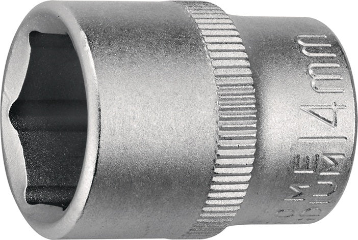 TECWERK Steckschlüsseleinsatz 1/4 Zoll 6-kant SW 5 mm Länge 25 mm – Chrom-Vanadium-Stahl
