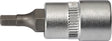 TECWERK Steckschlüsseleinsatz 1/4 Zoll 6-kant SW 3 mm, Länge 32 mm, für Innensechskant