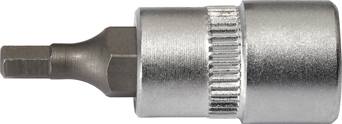 TECWERK Steckschlüsseleinsatz 1/4 Zoll 6-kant SW 3 mm, Länge 32 mm, für Innensechskant