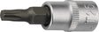 TECWERK Steckschlüsseleinsatz 1/4 Zoll TX T10, Länge 32 mm, Chrom-Vanadium-Stahl