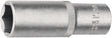 TECWERK Steckschlüsseleinsatz 1/2 Zoll 6-kant SW 10 mm, Länge 77 mm, Chrom-Vanadium-Stahl