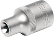 TECWERK Steckschlüsseleinsatz 1/2 Zoll E10, Länge 38 mm, Chrom-Vanadium-Stahl