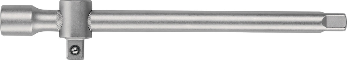 TECWERK Verlängerung 1/2 Zoll 255 mm mit Gleitstück – Chrom-Vanadium-Stahl, verchromt