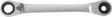 TECWERK Multifunktionsknarrenringschlüssel 4in1 10/13/17/19 mm, 72 Zähne, 220 mm