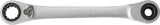 TECWERK Multifunktionsknarrenringschlüssel 4in1 10/13/17/19 mm, 72 Zähne, 220 mm
