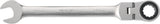 TECWERK Maulringratschenschlüssel SW 8 mm, Ringseite flexibel, 72 Zähne, CV-Stahl