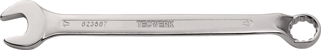 TECWERK Ringmaulschlüssel SW 5,5 mm, Länge 100 mm, Form B, CV-Stahl, verchromt