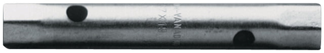 TECWERK Rohrsteckschlüssel SW 6x7 mm, 100 mm, verchromt, DIN 896 Form B – präzise & robust