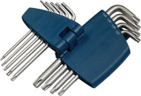 TECWERK Winkelschraubendrehersatz 9-teilig T9-T45 aus S2-Stahl mit Kunststoffhalter