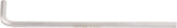 TECWERK Sechskantwinkelschraubendreher SW 1,5 mm, extralang, S2-Stahl, 10er-Pack