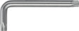 TECWERK Winkelschraubendreher T 10, Schenkellänge 51 x 17 mm, S2-Stahl, matt verchromt