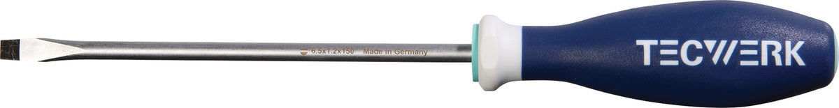 TECWERK Schlitzschraubendreher Rundklinge 2,5 mm mit 3K-Griff