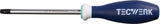 TECWERK Schraubendreher T5 Torx 60 mm Klinge 3K-Griff Rundklinge