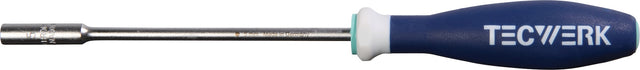 TECWERK Sechskantsteckschlüssel SW 5 mm mit 3K-Griff, 230 mm, mattverchromt