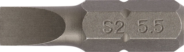 TECWERK Bit für Schlitzschrauben 4,5 mm, Länge 25 mm, 1/4 Zoll C6,3