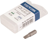 TECWERK Bit für Schlitzschrauben 4,5 mm, Länge 25 mm, 1/4 Zoll C6,3