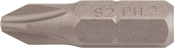 TECWERK Bit P829113 PH 1, 25 mm, 1/4 Zoll Sechskant, S2-Stahl