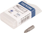 TECWERK Bit P829113 PH 1, 25 mm, 1/4 Zoll Sechskant, S2-Stahl