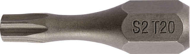 TECWERK Bit T 10 Torsionszone 1/4 Zoll, 25 mm, S2-Stahl