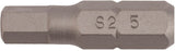 TECWERK Bit P829174 1/4 Zoll 2 mm, Länge 25 mm, S2-Stahl, 10er-Pack