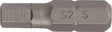 TECWERK Bit P829174 1/4 Zoll 2 mm, Länge 25 mm, S2-Stahl, 10er-Pack