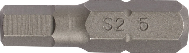 TECWERK Bit P829174 1/4 Zoll 2 mm, Länge 25 mm, S2-Stahl, 10er-Pack
