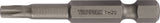 TECWERK Bit T 7 mit Bohrung 1/4 Zoll 25 mm S2-Stahl für TORX-Schrauben