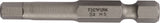 TECWERK Bit P829174 1/4 Zoll 2 mm, Länge 25 mm, S2-Stahl, 10er-Pack